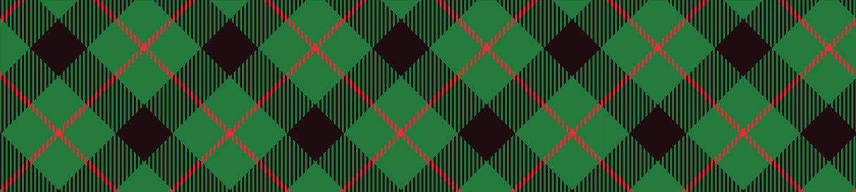 Grinch Plaid Vinyl Mat