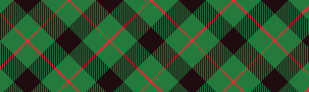 Grinch Plaid Vinyl Mat
