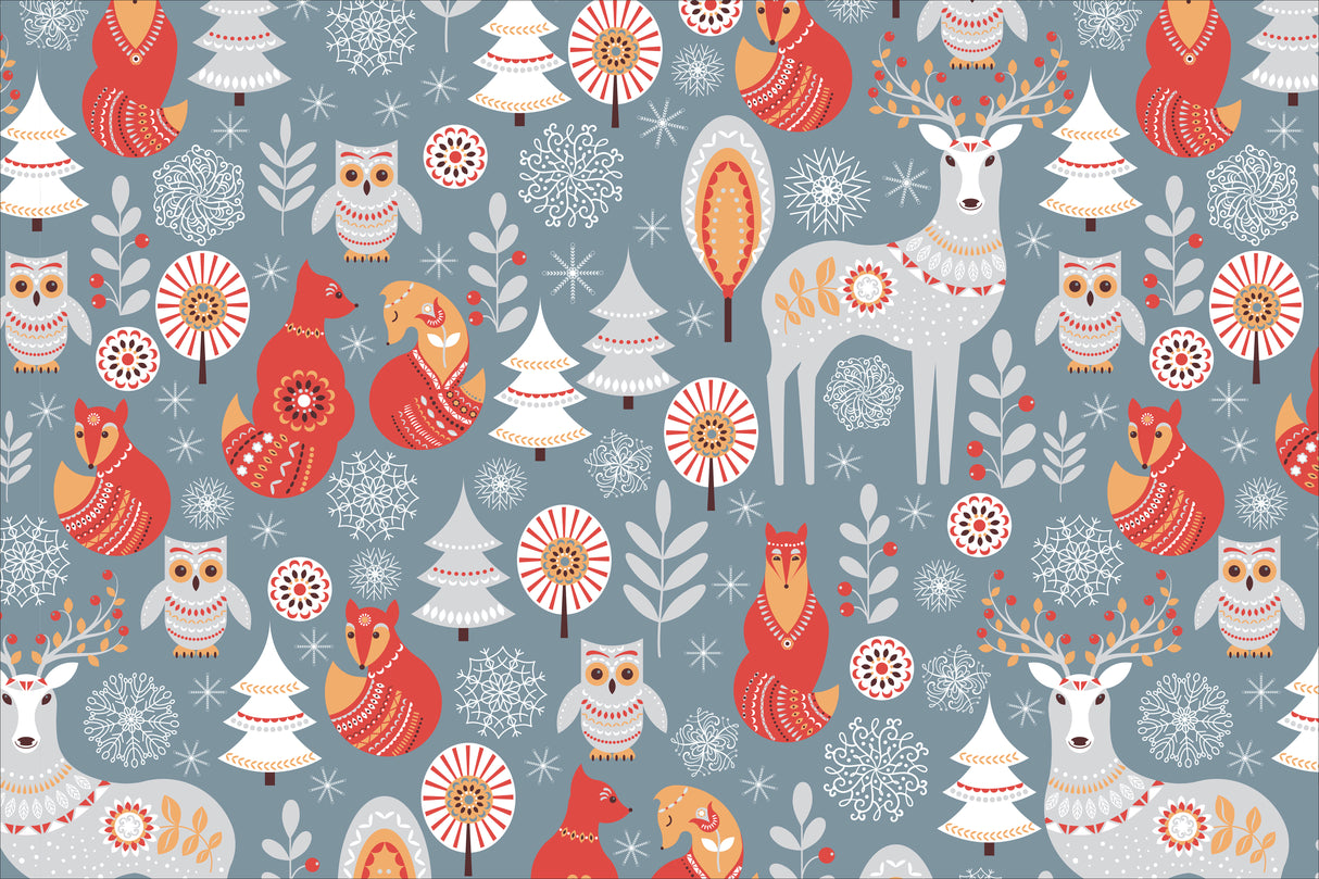 Folklore Animals Vinyl Mat