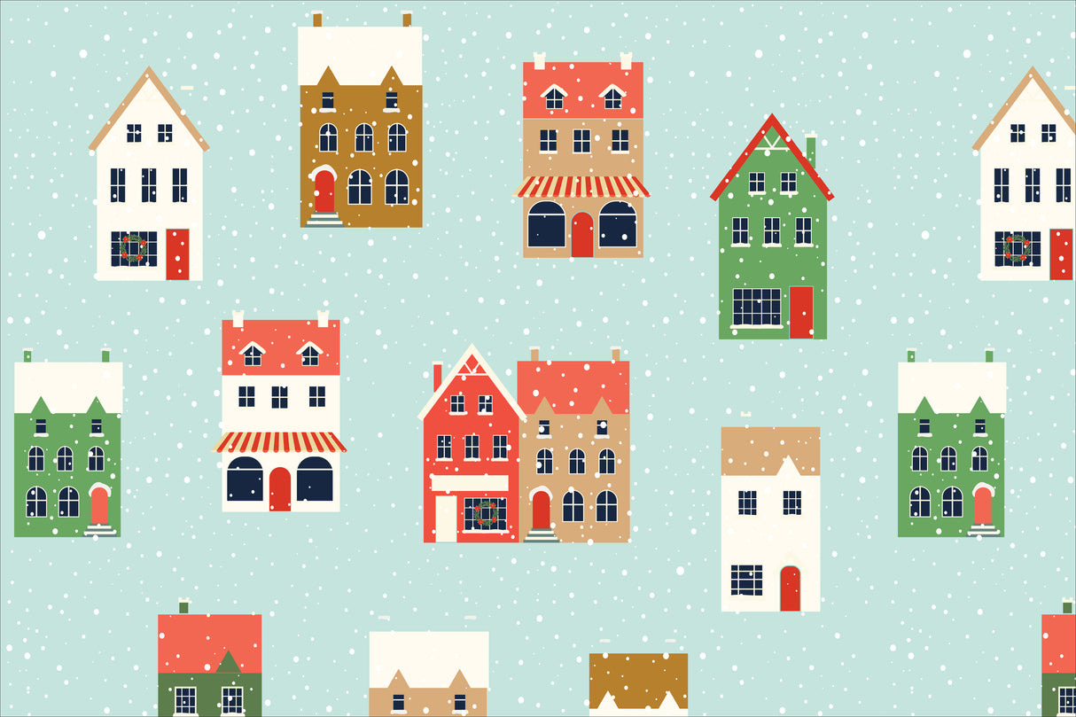 Winter Towns Vinyl Mat