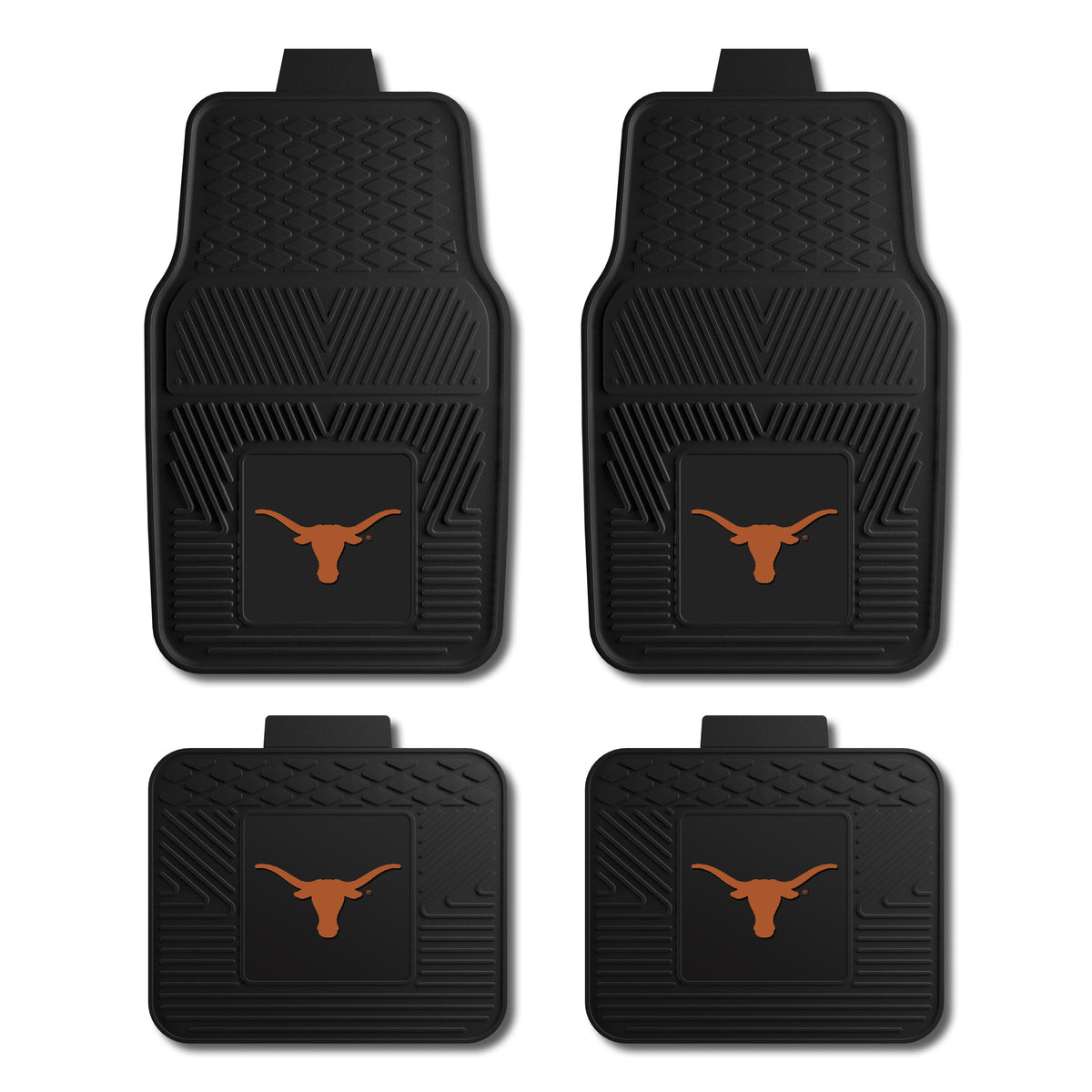 University of Texas 4-pc Vinyl Car Mat Set | Graphic Image Mats