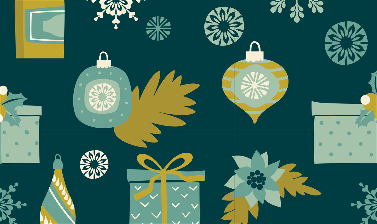 Holiday Cheers Memory Foam Bath Mat