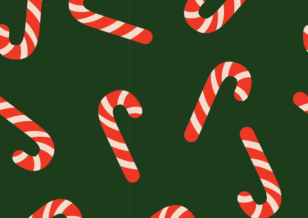 Candy Canes Memory Foam Bath Mat
