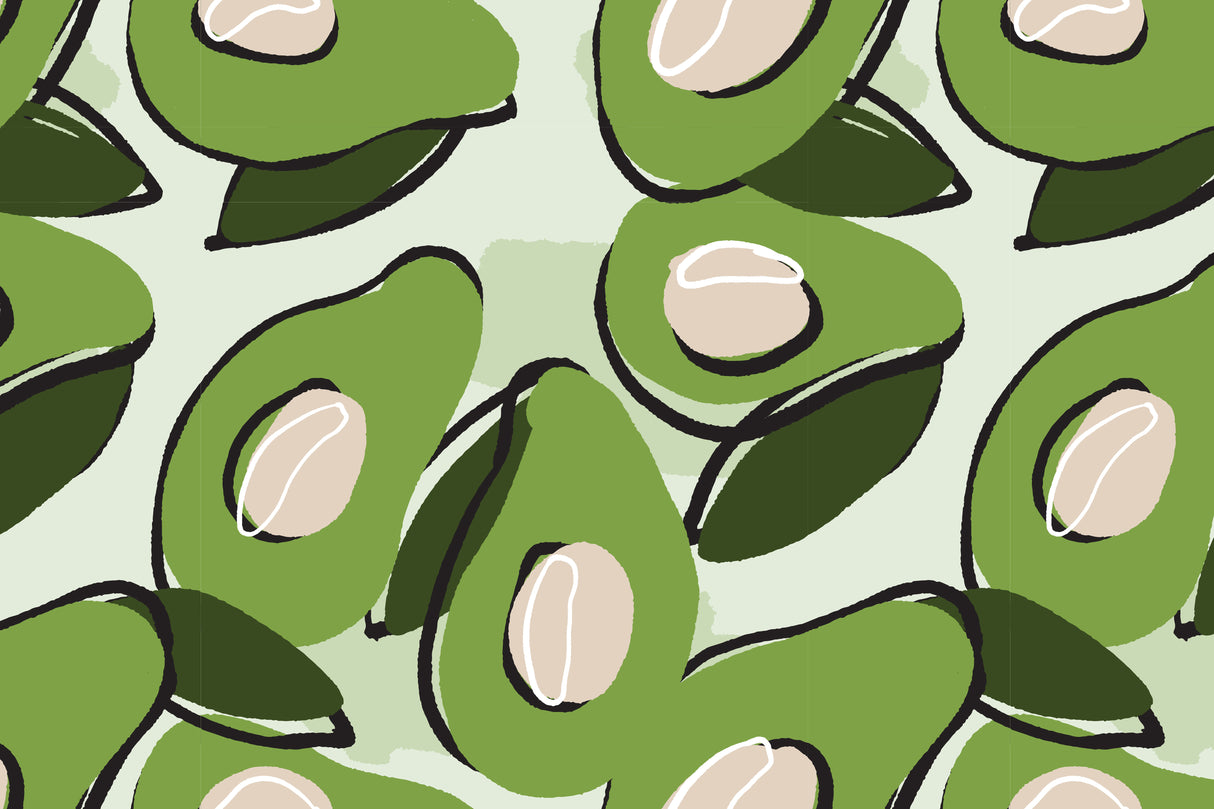 Avocados Dye Sub Rug