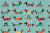 Sledding Dogs Vinyl Mat