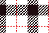 Black and Red Plaid Vinyl Mat