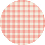 Pink Plaid Vinyl Entry Mat