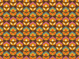Retro Flower Vinyl Mat