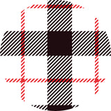 Black and Red Plaid Vinyl Mat