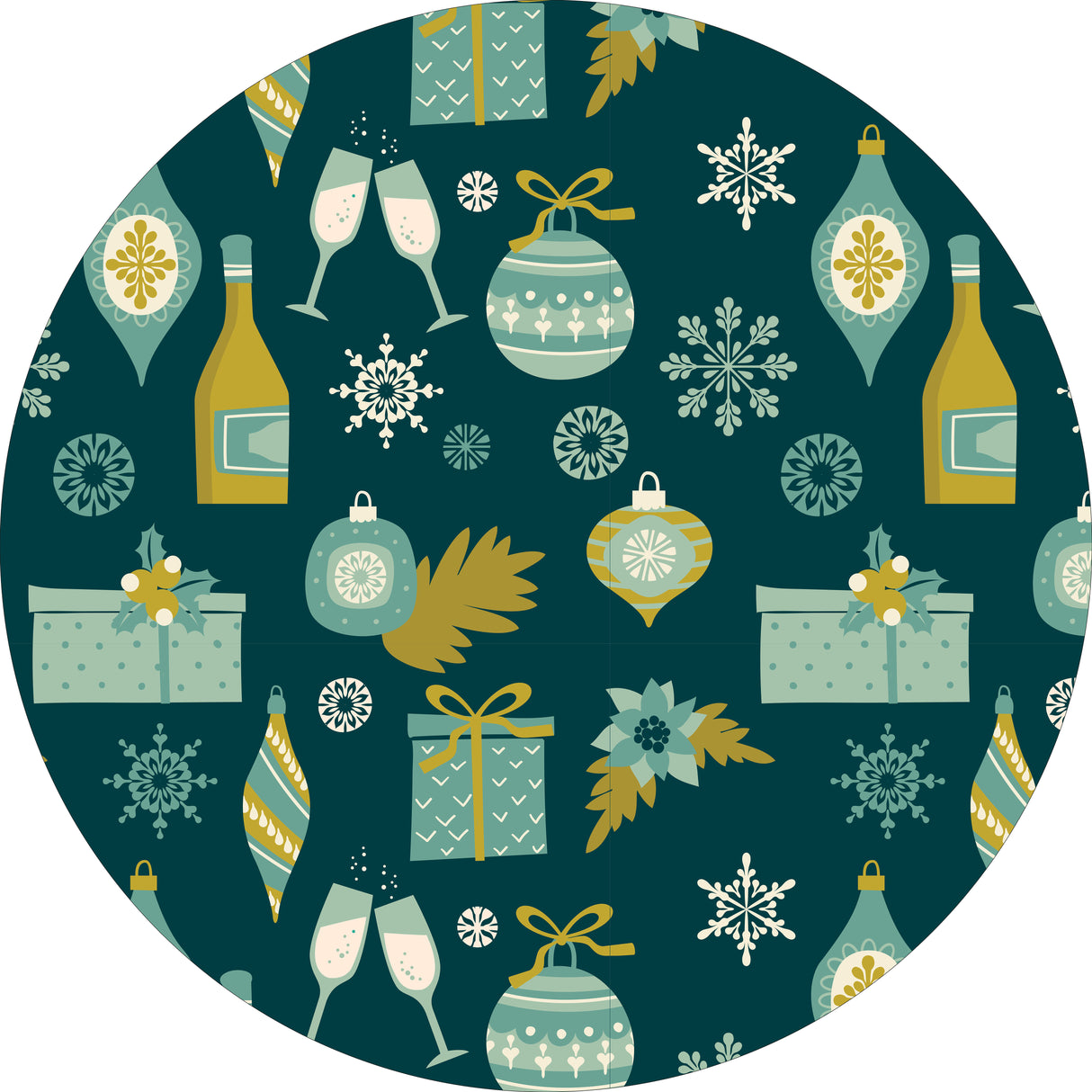 Holiday Cheers Vinyl Mat