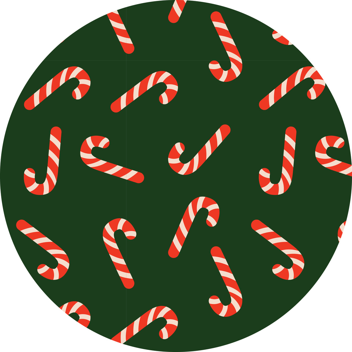Candy Canes Vinyl Mat