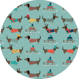 Sledding Dogs Vinyl Mat