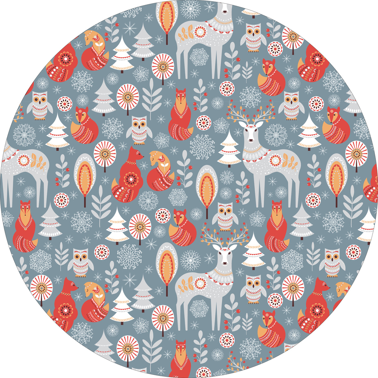 Folklore Animals Vinyl Mat