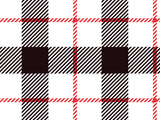 Black and Red Plaid Vinyl Mat