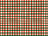 Candy Cane Plaid Vinyl Mat