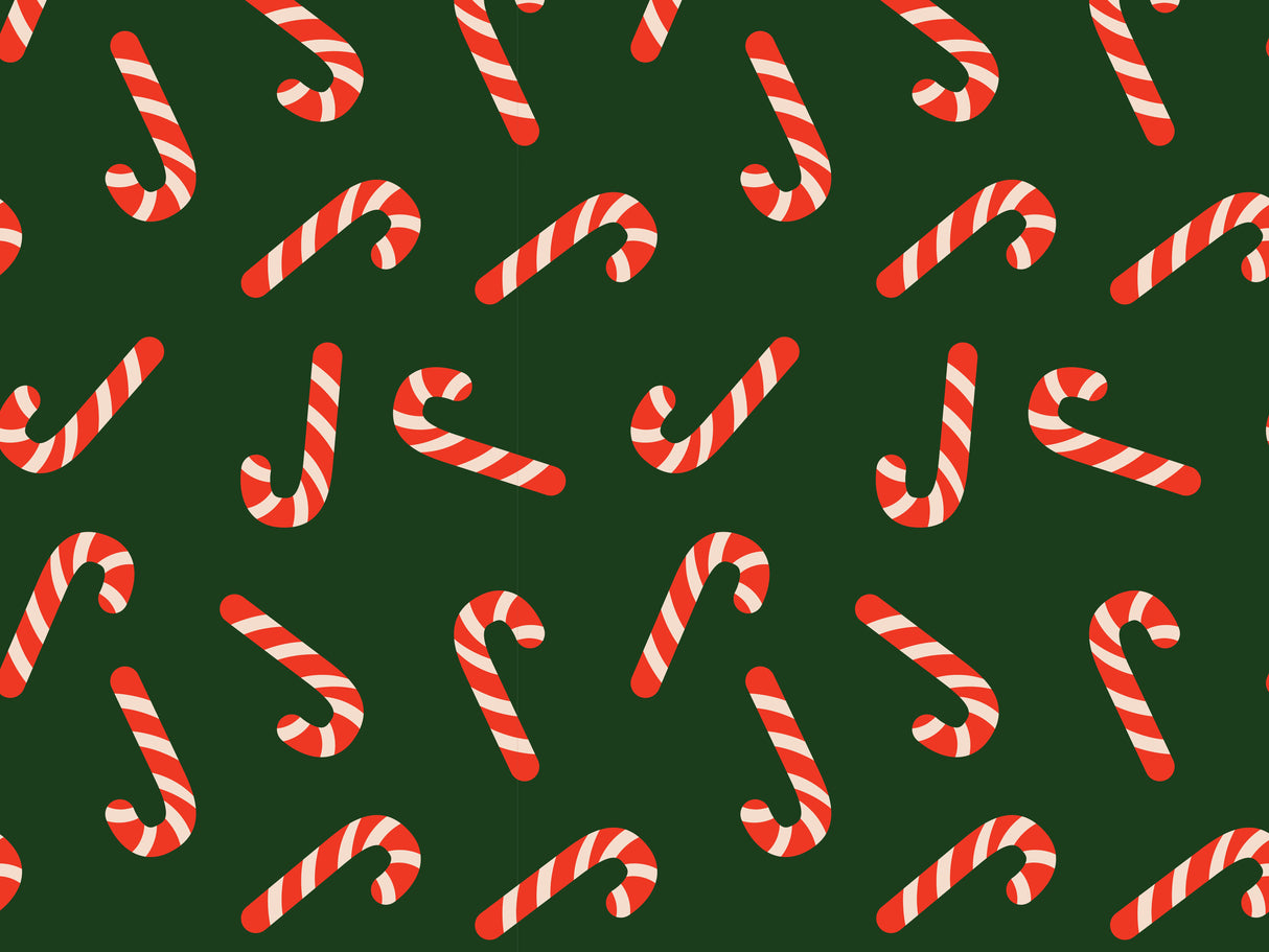 Candy Canes Vinyl Mat