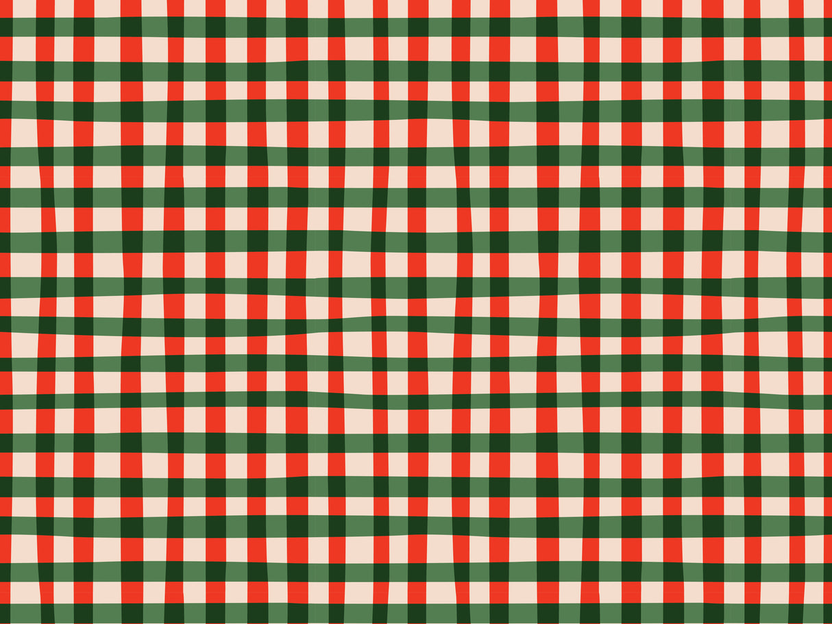 Candy Cane Plaid Berber Impressions Mat