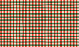 Candy Cane Plaid Vinyl Mat