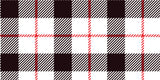 Black and Red Plaid Vinyl Mat