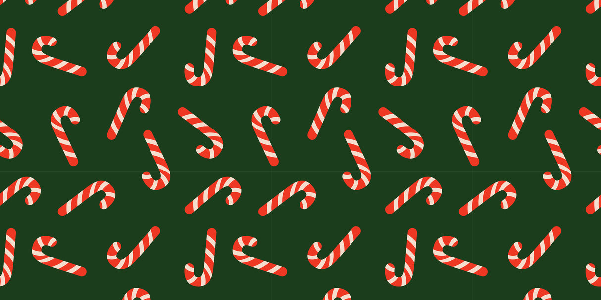 Candy Canes Vinyl Mat