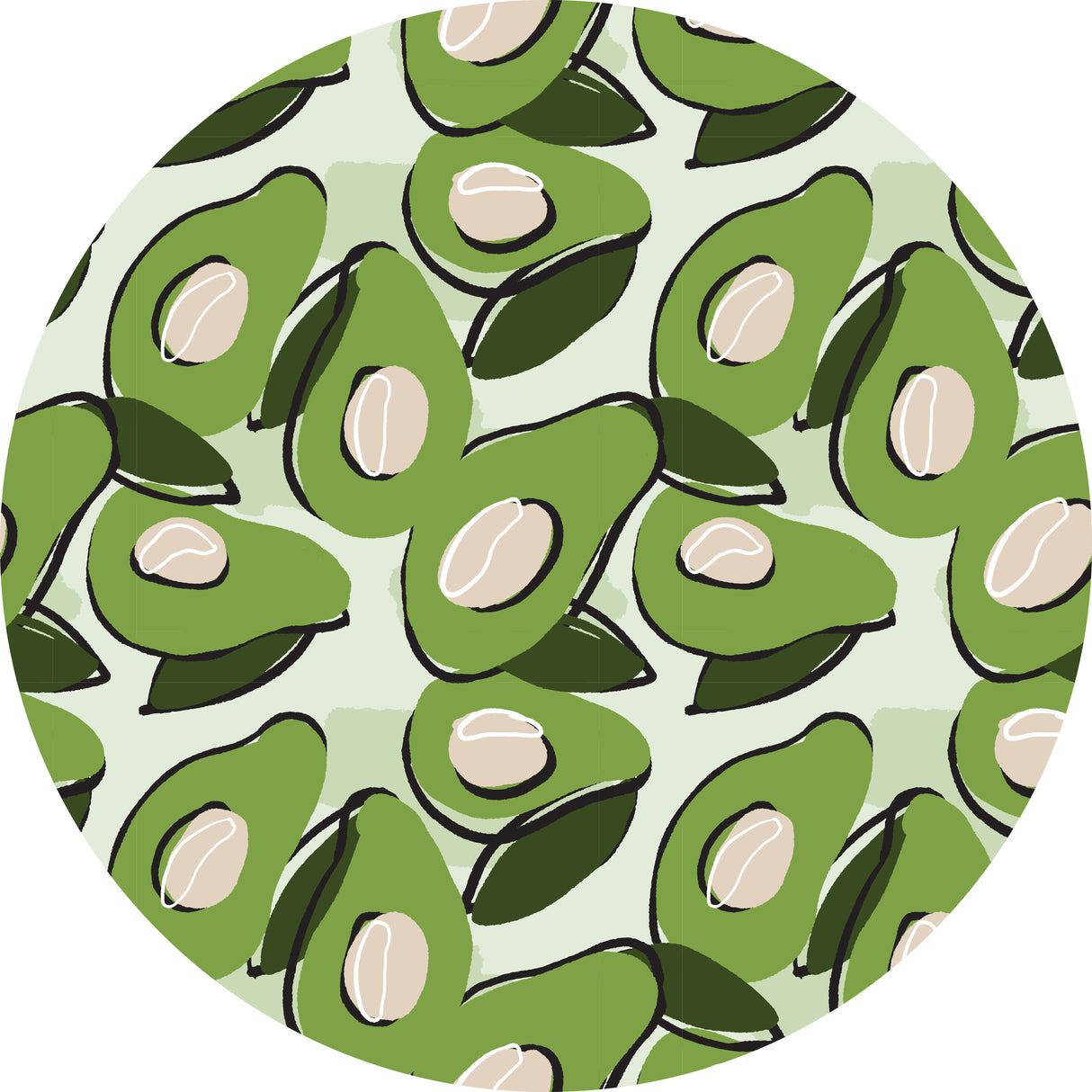 Avocados Dye Sub Rug