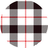 Black and Red Plaid Vinyl Mat