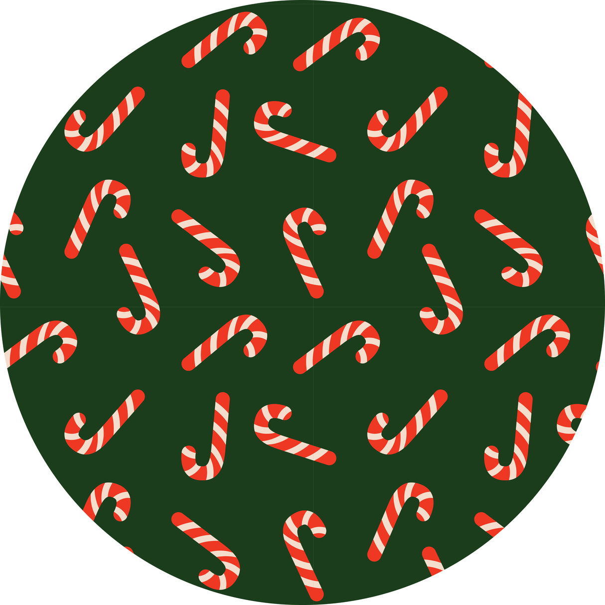 Candy Canes Vinyl Mat