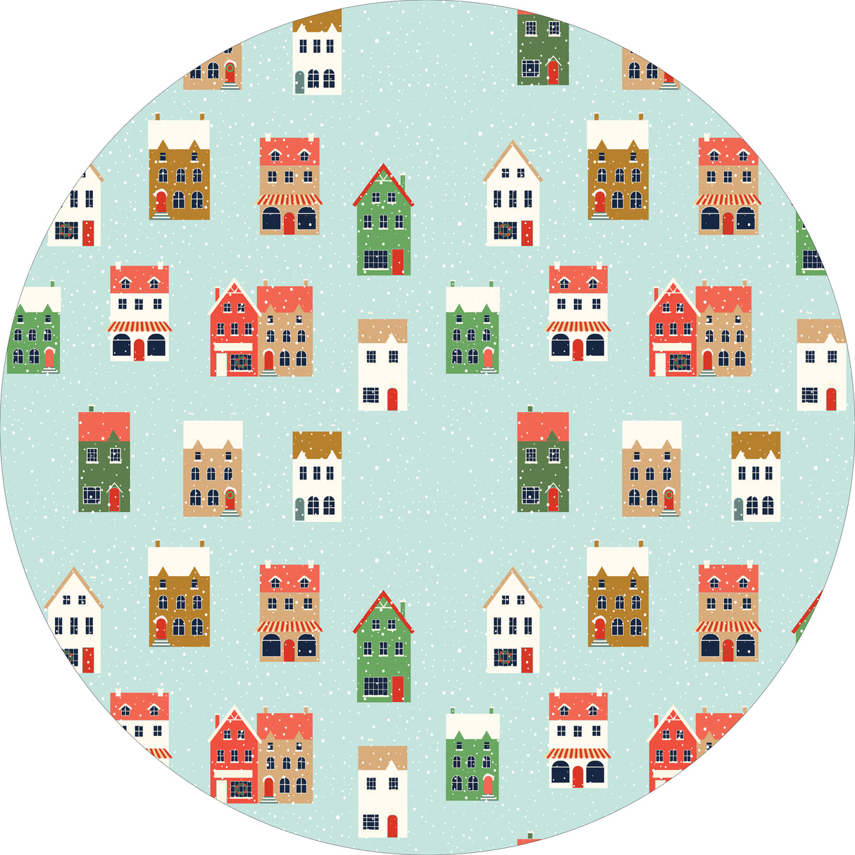 Winter Towns Vinyl Mat