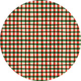 Candy Cane Plaid Vinyl Mat