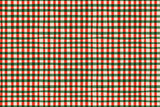 Candy Cane Plaid Vinyl Mat