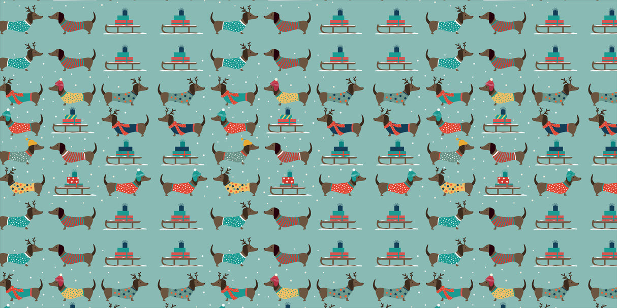 Sledding Dogs Vinyl Mat