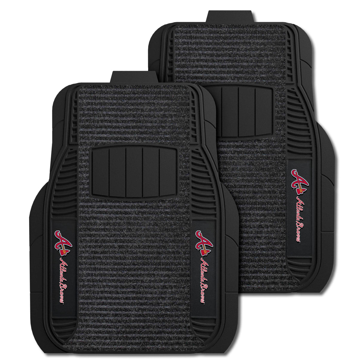 Atlanta Braves 2pc Deluxe Car Mat Set