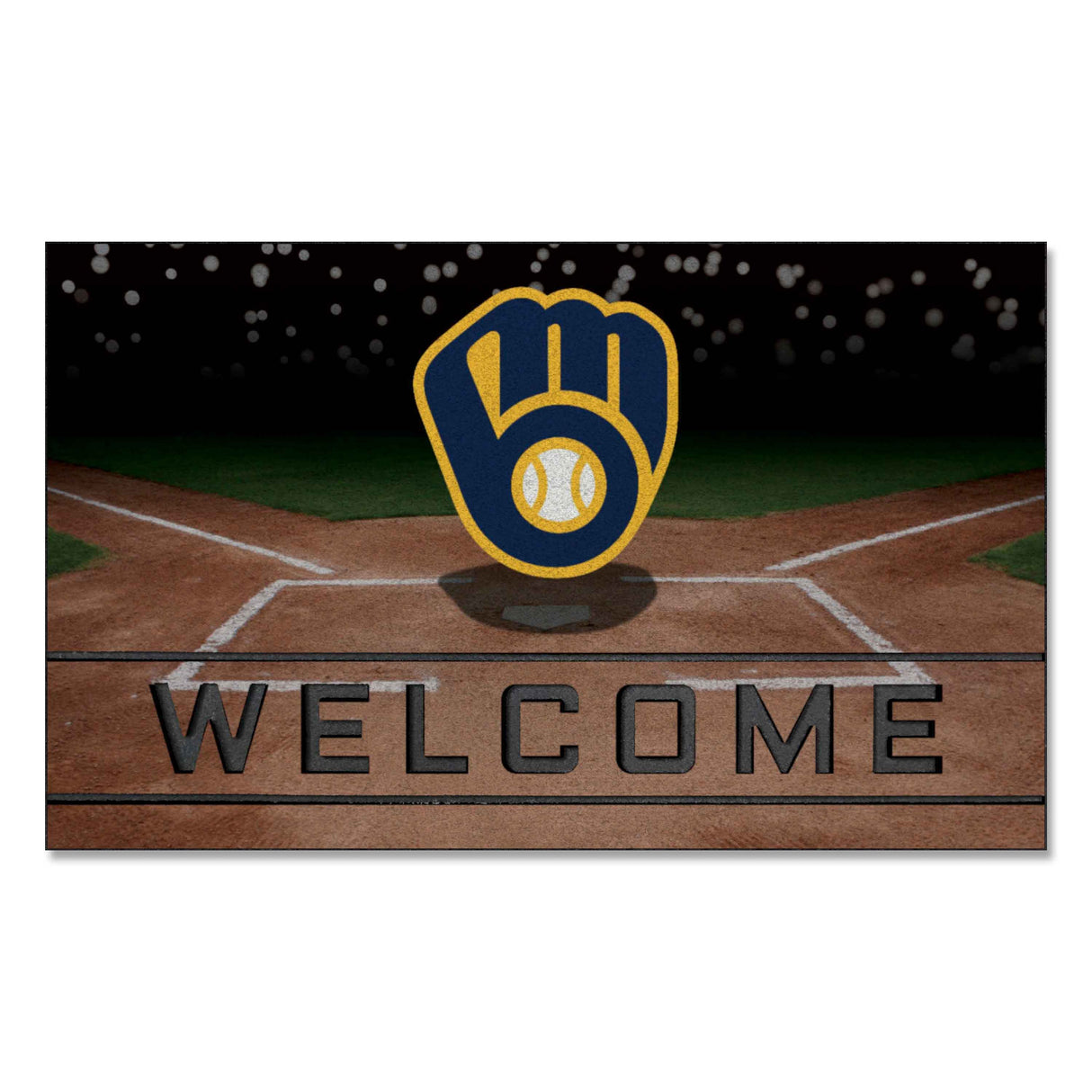 Milwaukee Brewers Crumb Rubber Door Mat