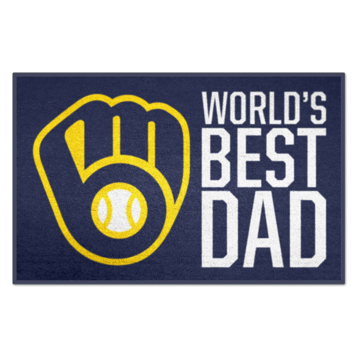 Milwaukee Brewers Starter Mat - World's Best Dad