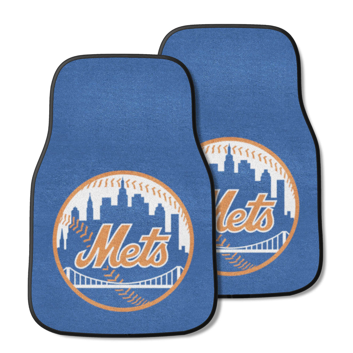 NY Mets 2-pc Carpet Car Mat Set