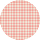 Pink Plaid Vinyl Entry Mat