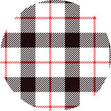 Black and Red Plaid Vinyl Mat