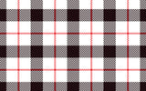 Black and Red Plaid Vinyl Mat