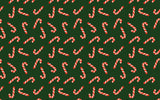 Candy Canes Vinyl Mat