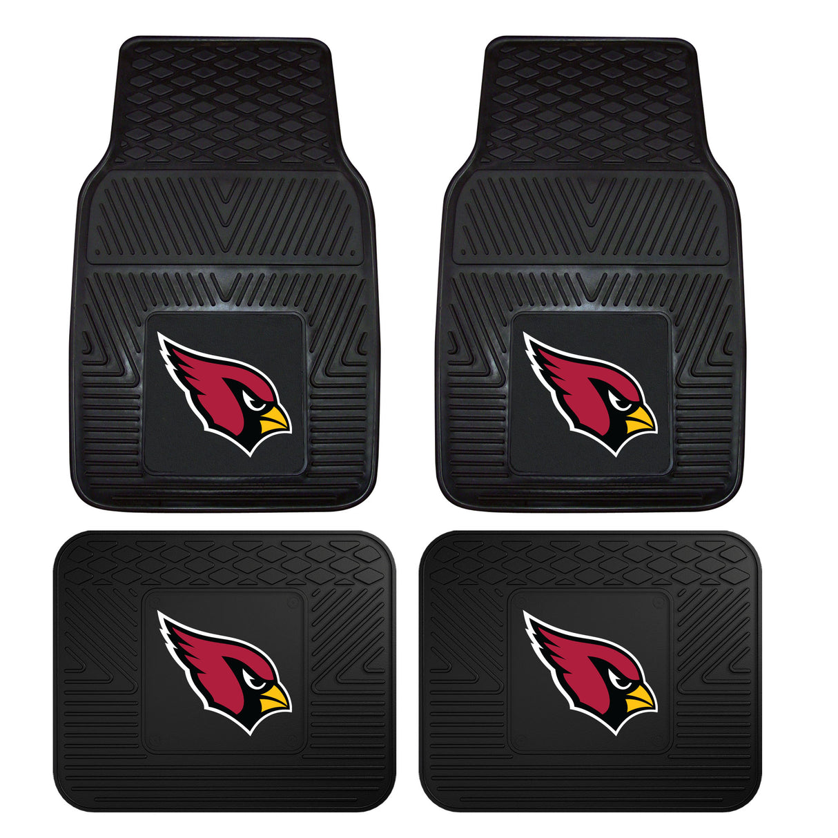 Arizona Cardinals 4-pc Vinyl Car Mat Set