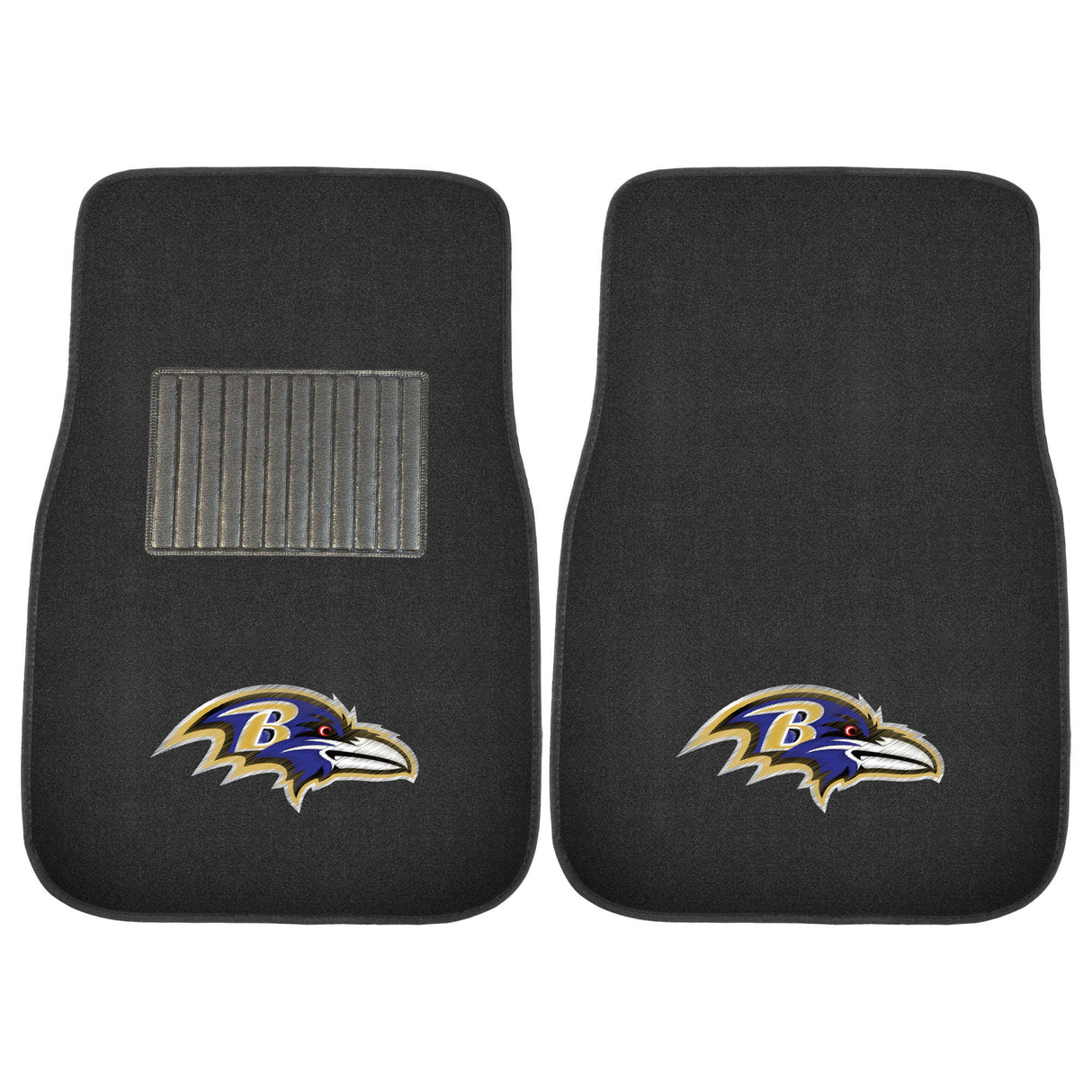 Baltimore Ravens 2-pc Embroidered Car Mat Set