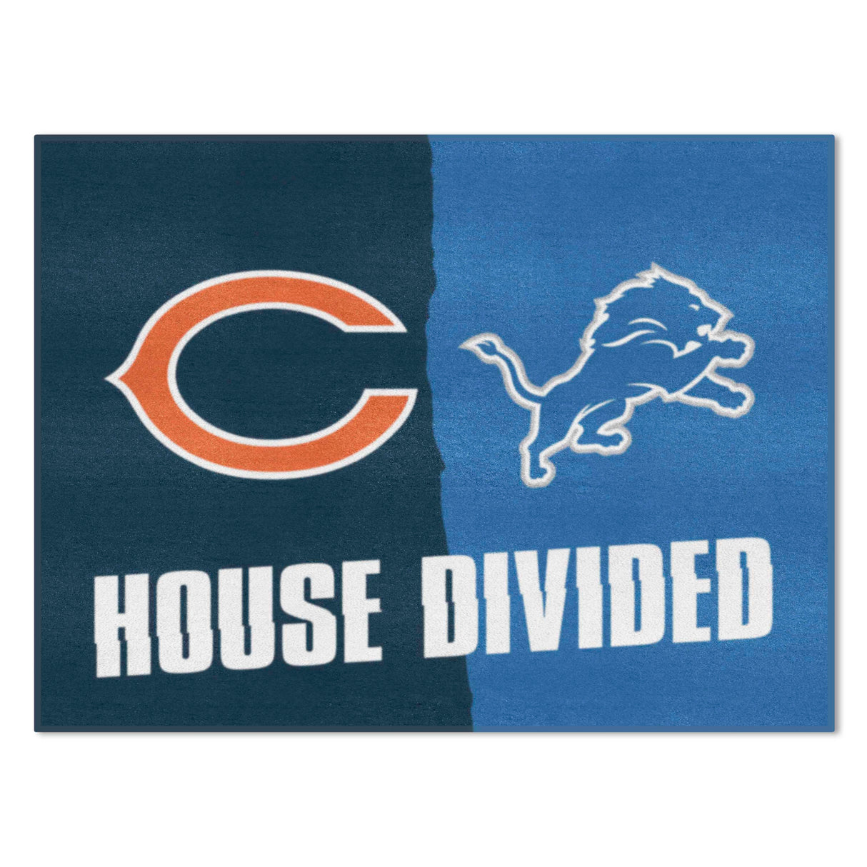 NFL House Divided Mat - Bears / Lions