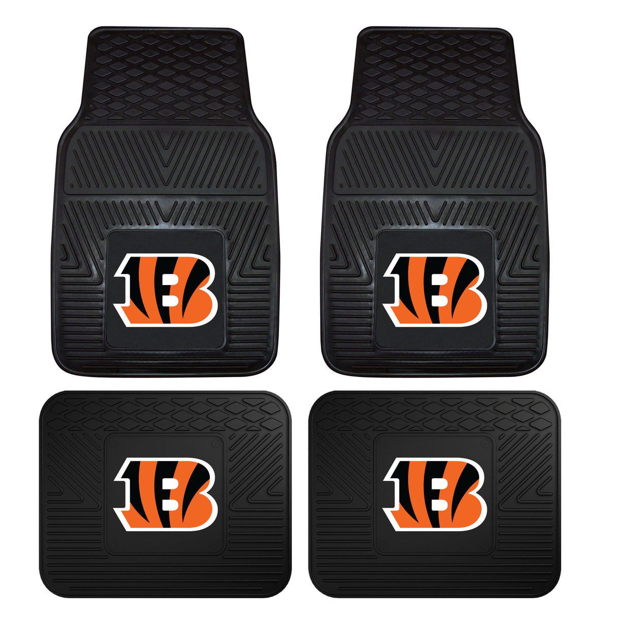 Cincinnati Bengals 4-pc Vinyl Car Mat Set