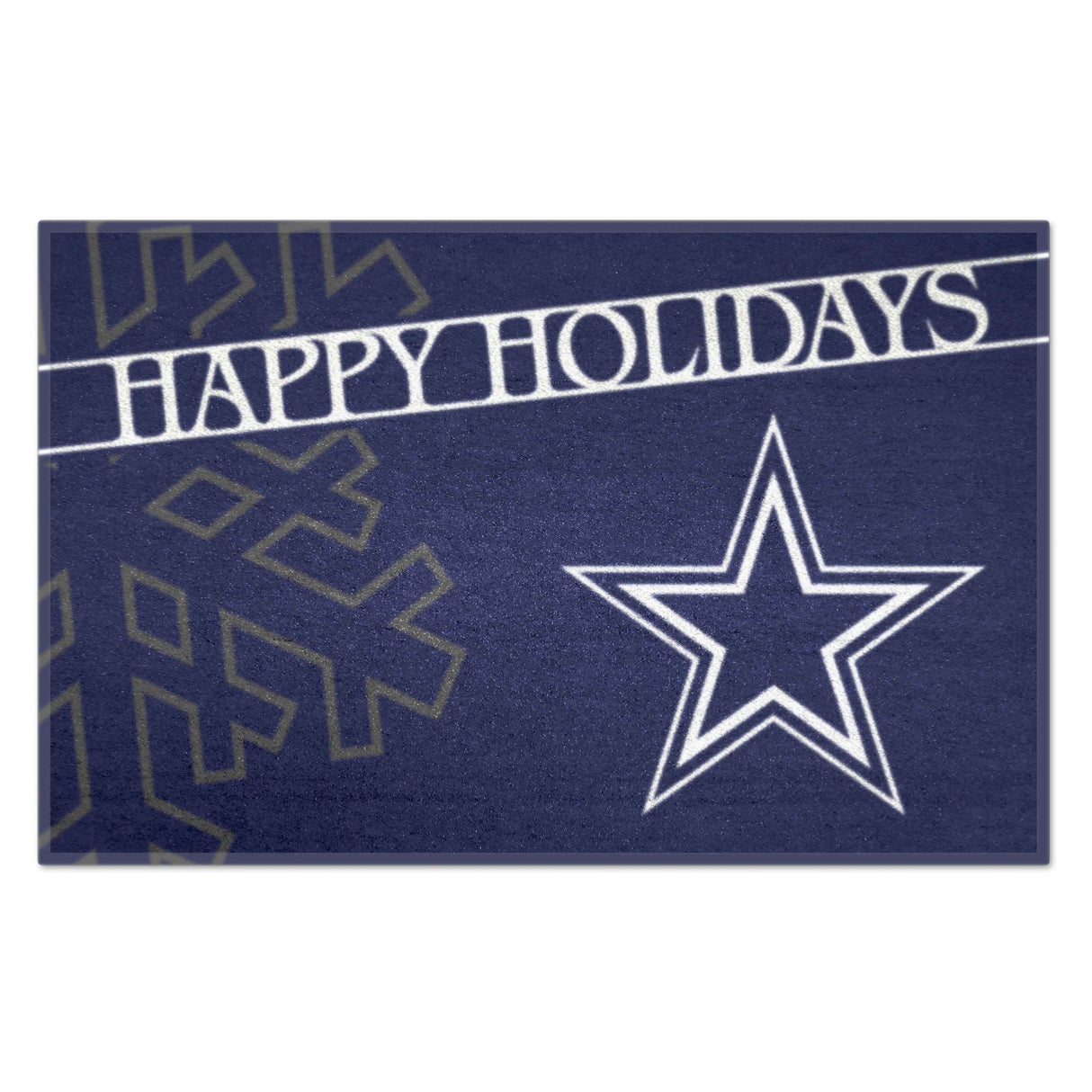 Dallas Cowboys Starter Mat - Happy Holidays