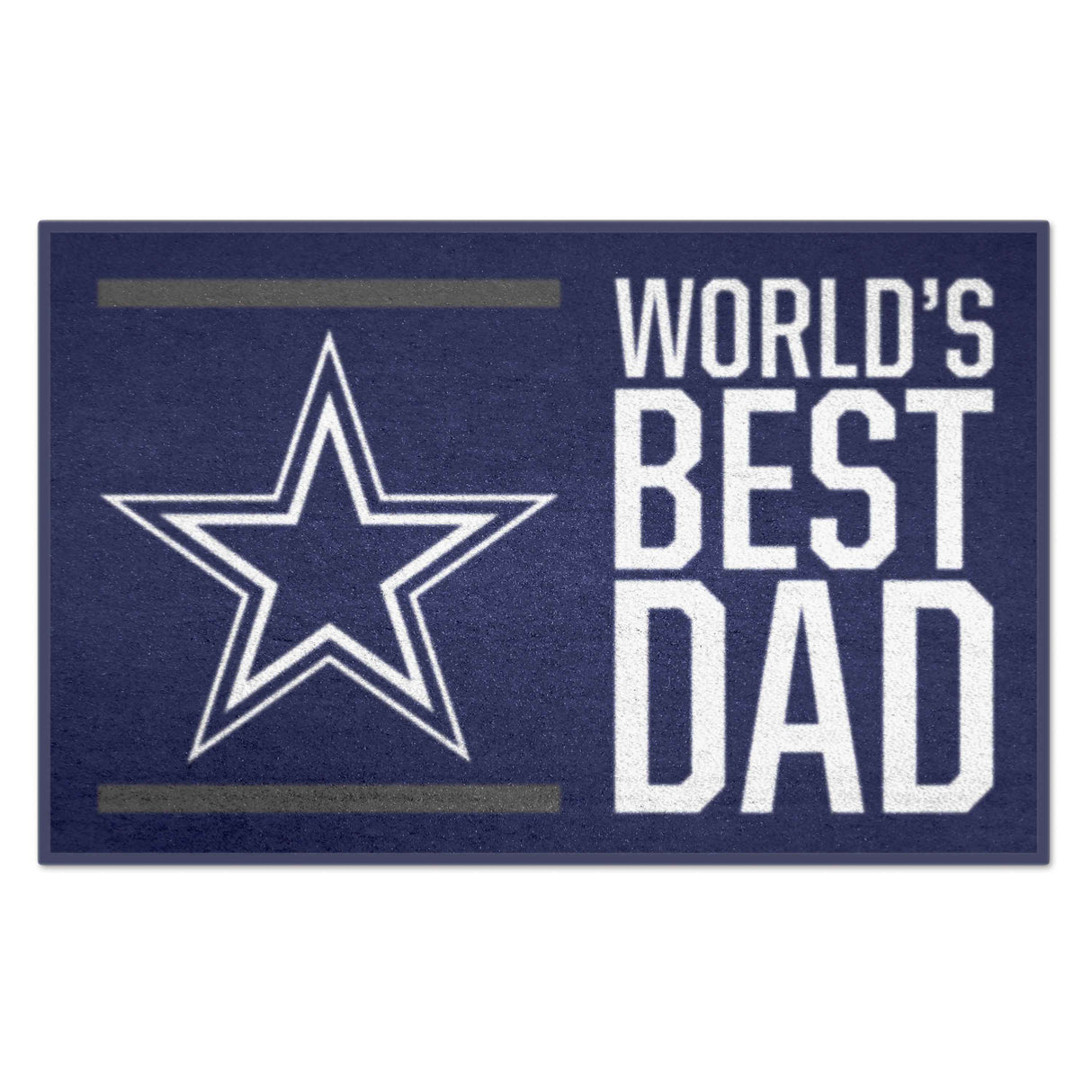 Dallas Cowboys Starter Mat - World's Best Dad