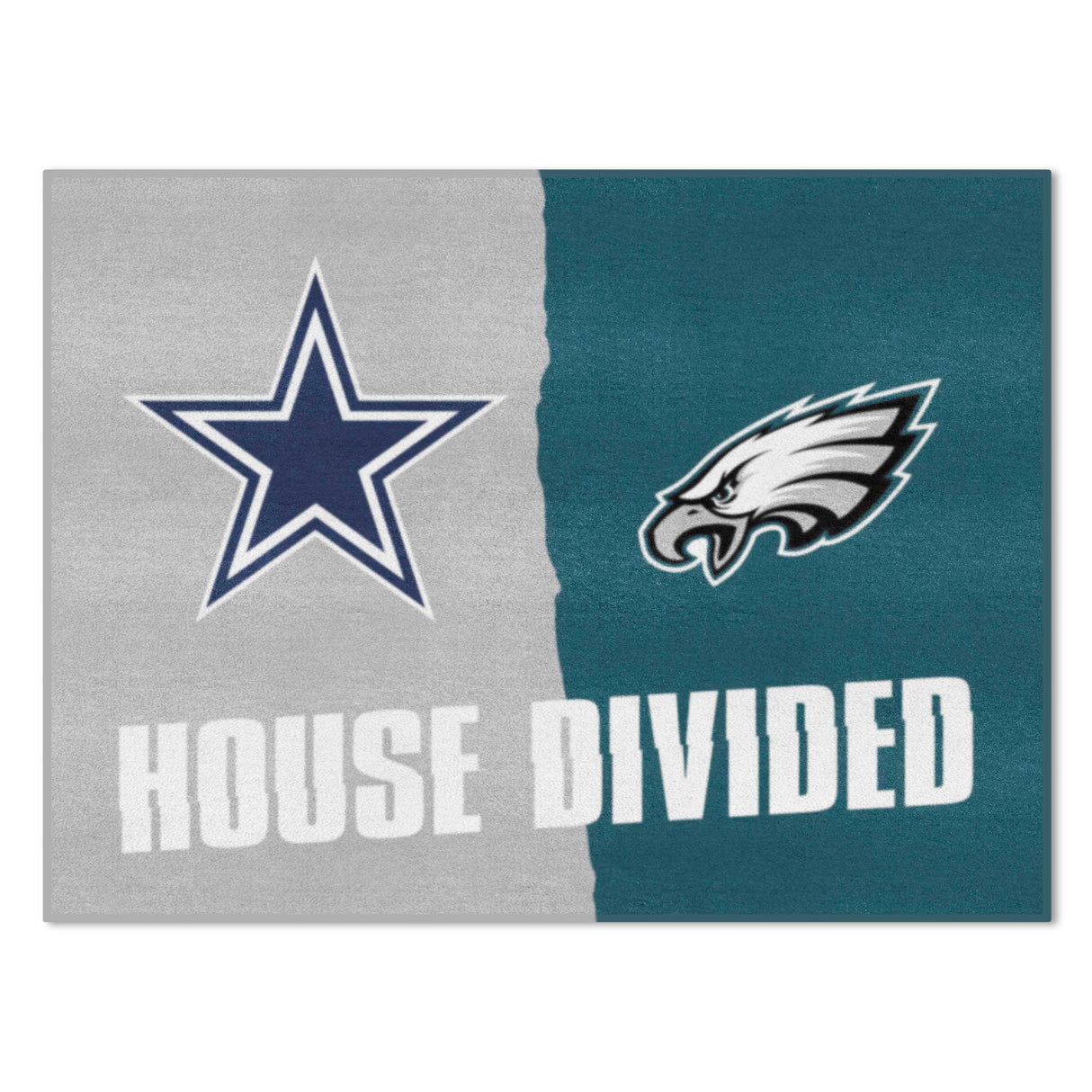 NFL House Divided Mat - Cowboys / Eagles