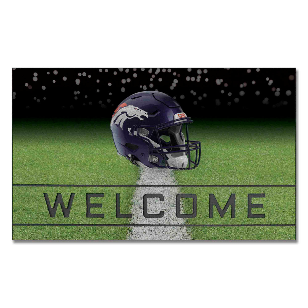 Denver Broncos Crumb Rubber Door Mat
