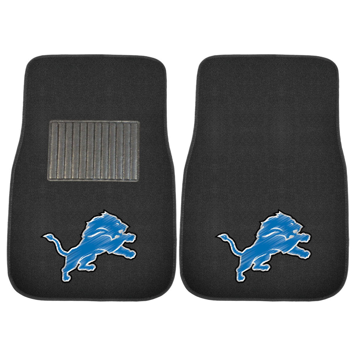 Detroit Lions 2-pc Embroidered Car Mat Set