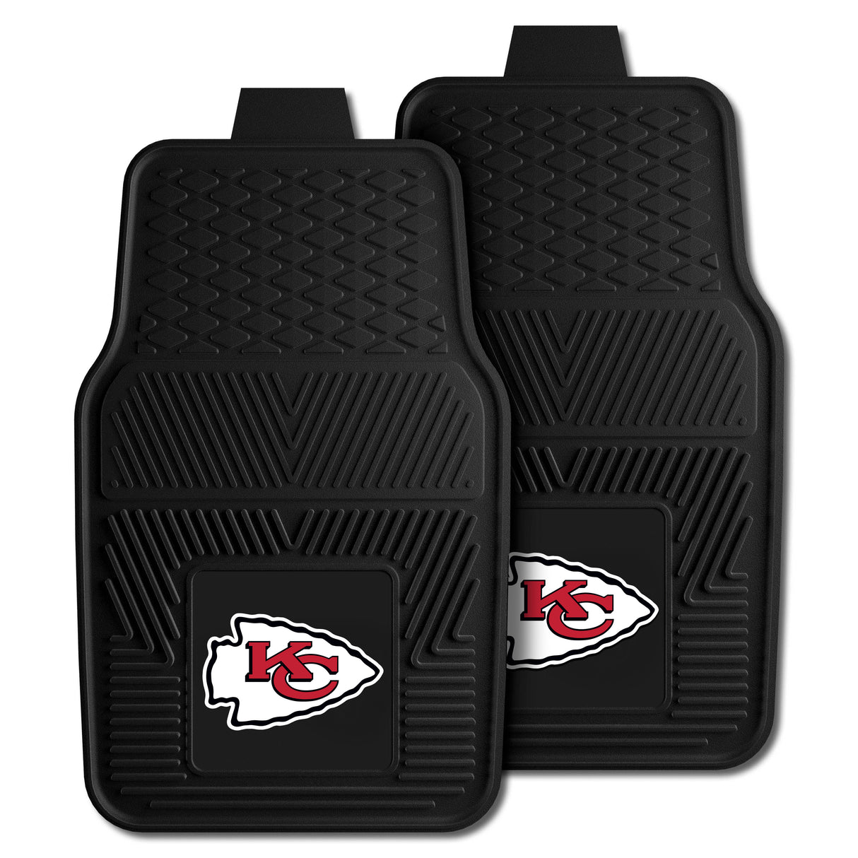 Kansas City Chiefs 2-pc Vinyl Car Mat Set