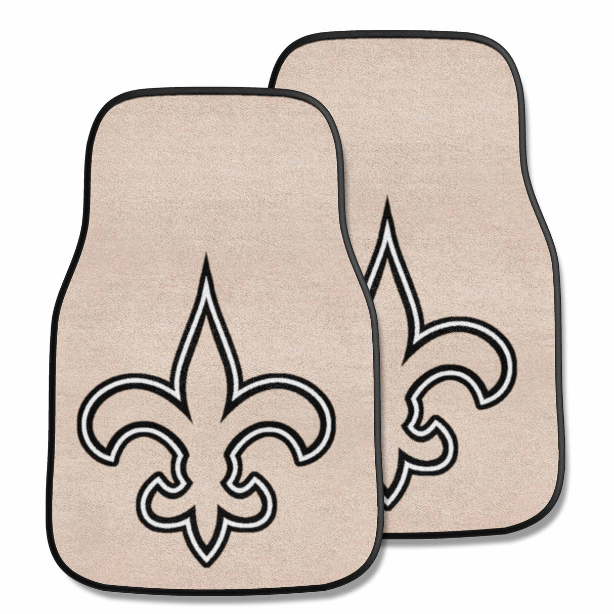 New Orleans Saints 2-pc Carpet Car Mat Set